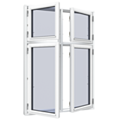 Double side hung windows